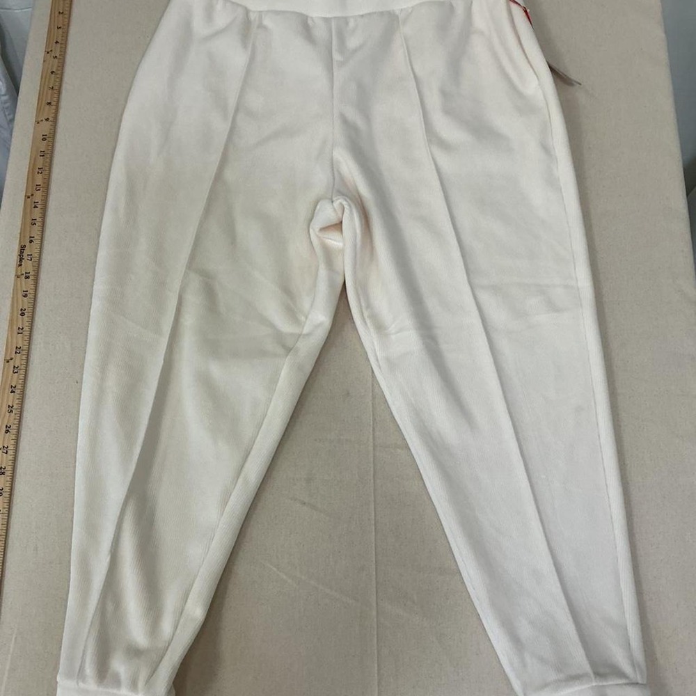 All In Motion white ribbed jogger pants